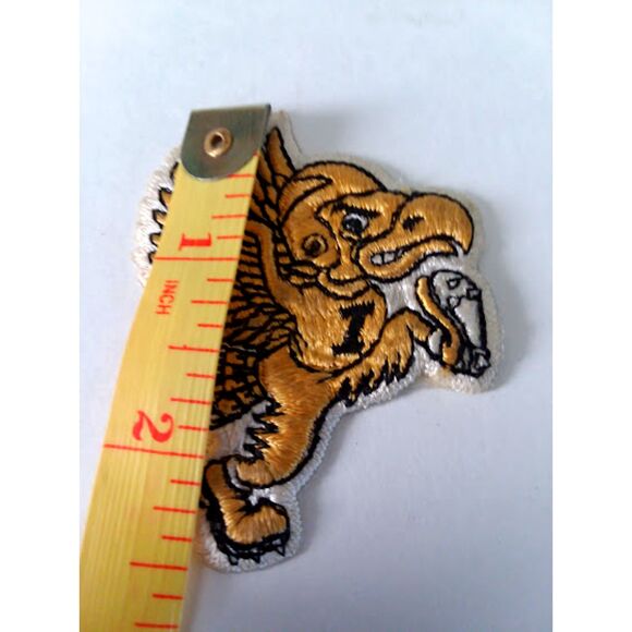 Football Iron on Patch Sew On Embroidered Applique 2 1/4" - Picture 2 of 3